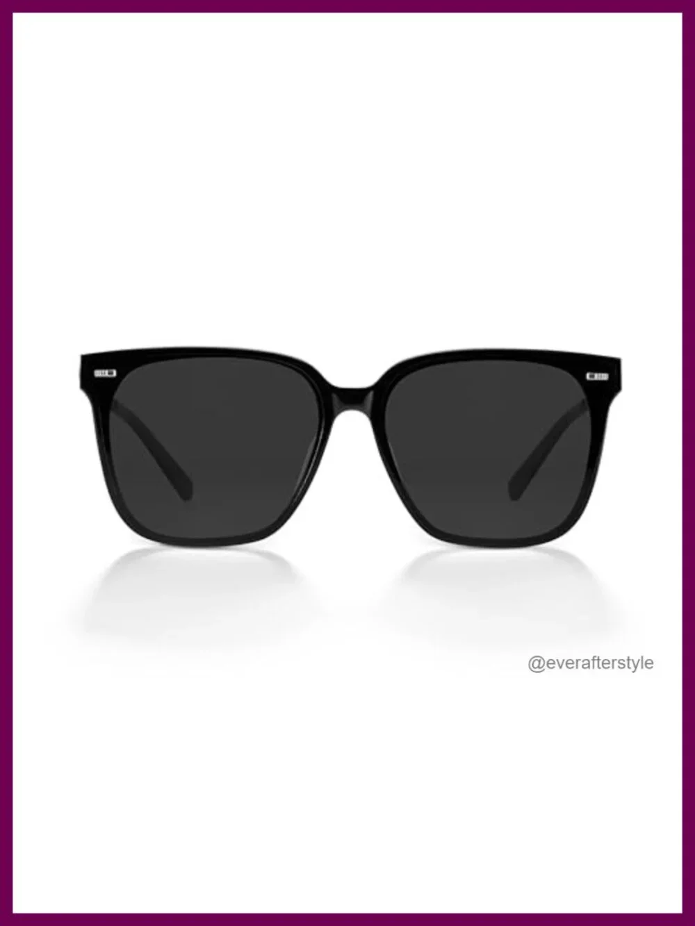 Acetate Oversized Square Sunglasses UV400 Polarized Flush-Mount